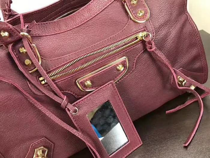 BALENCIAG巴黎世家 經典機車 原版 山羊皮包邊五金款 手提肩背斜挎包  BL1425